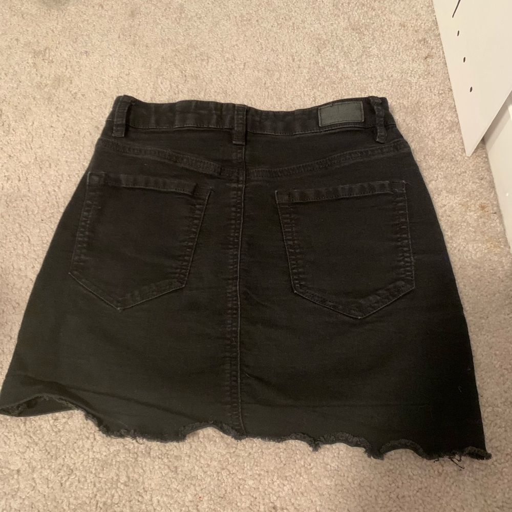 Garage black stretchy jean skirt - Picture 3 of 6